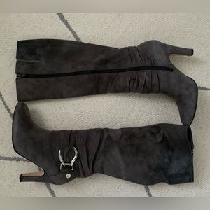 Gray Suede Antonio Melani boots